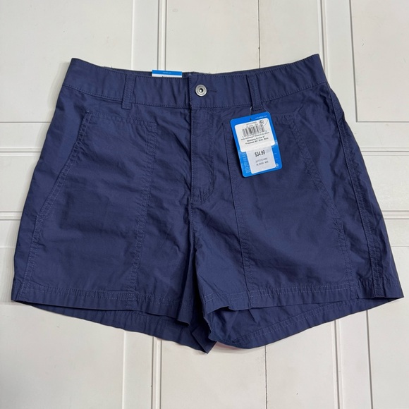 Columbia Pants - Columbia NWT Women’s Blue Hiking Shorts 3” Inseam Cotton Outerwear Active Size 8